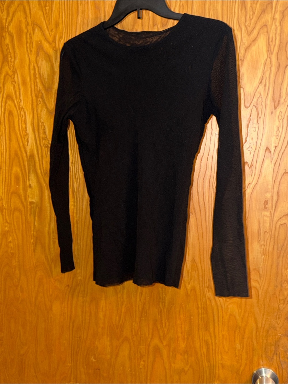 Source Unknown Black Women's Scoop Neck Long-Sleeve Sweater